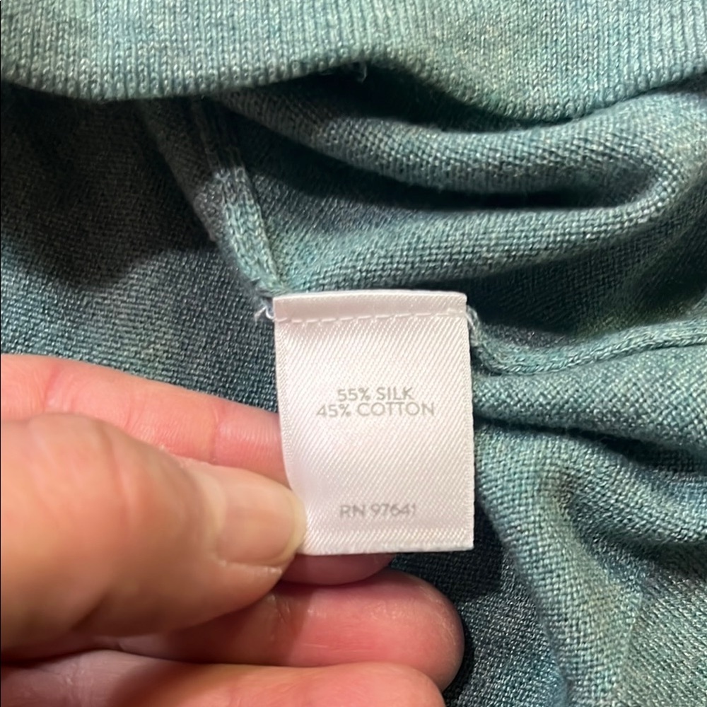 J. Jill Green V-Neck Relaxed Sweater - Picture 6 of 6